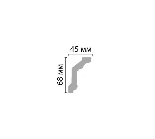 Плинтус потолочный DECOMASTER DT-88151A с рисунком 70х45х2400 мм DT-88151A