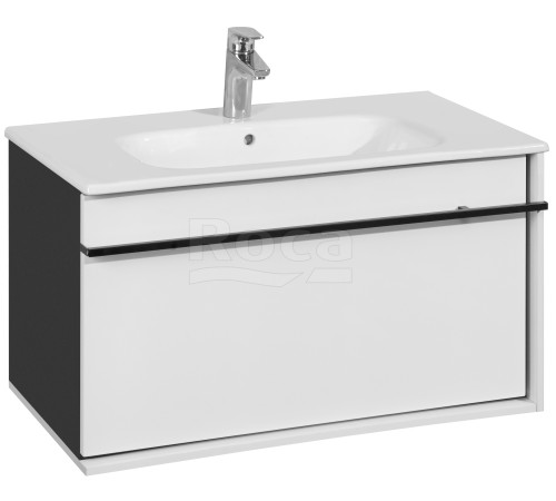 Тумба под раковину Roca Aneto подвесная 1 ящик 785х450х429 мм белый A857430806