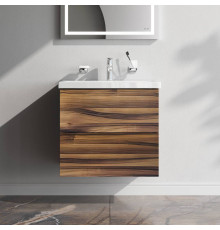 Тумба под раковину подвесная AM.PM Gem 60 см 2 ящика орех M90FHX0602HF