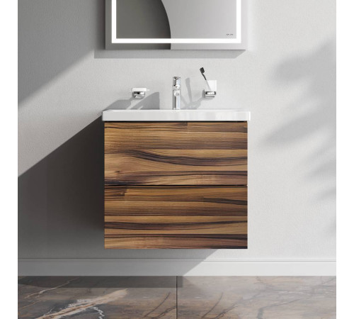 Тумба под раковину подвесная AM.PM Gem 60 см 2 ящика орех M90FHX0602HF