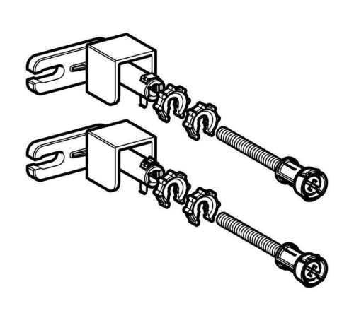 Комплект креплений к стене Geberit Duofix для отдельного монтажа (2 шт) 111.839.00.1