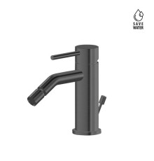 Смеситель для биде Newform X-STEEL 316 с донным клапаном излив 134 мм цвет PVD Brushed gun metal 69623X.59.064