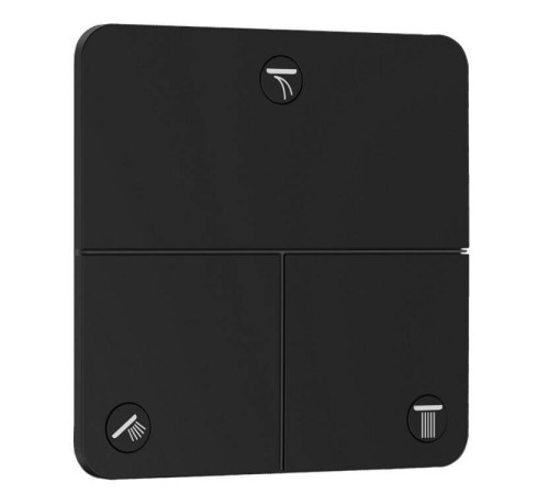 Вентиль запорный Hansgrohe ShowerSelect Comfort Q на 3 потребителя черный матовый 15587670