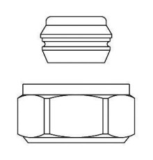 Набор со стяжным кольцом Oventrop 18 мм G 3/4 никелированный 1027477