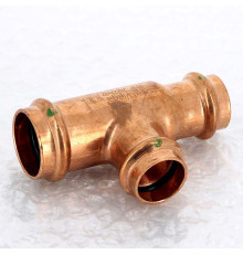 Тройник пресс медный Viega Profipress 28x22x22 мм 307899