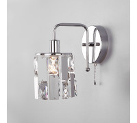 Бра с хрусталем 10101/1 хром/прозрачный хрусталь Strotskis