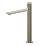 Смеситель для раковины Newform Ionika на 1 отверстие высокий PVD brushed pale gold 72815.59.098