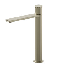 Смеситель для раковины Newform Ionika на 1 отверстие высокий PVD brushed pale gold 72815.59.098