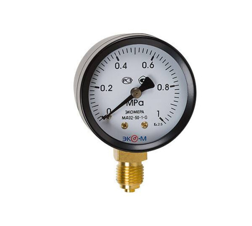 Манометр радиальный Экомера МД02-50 0-1 МПа G1/4 МД0250G1МПаРИ