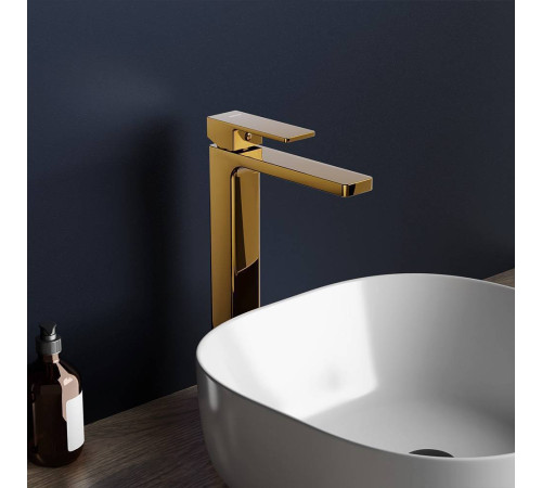 Смеситель для раковины AM.PM Gala высокий излив золото 530250600