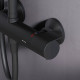 Душевая система AM.PM X-Joy с термостатом черный матовый F0785A422