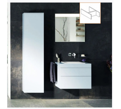 Внутренний разделитель для ящика Keuco Edition 400 372х215х80 мм белый 31599 010001