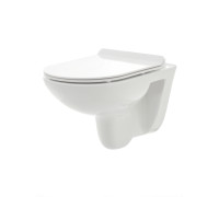 Унитаз подвесной AQUAme Rimless с сиденьем SoftClose 530x355x360 мм AQM2008