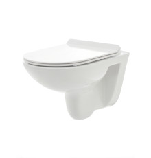 Унитаз подвесной AQUAme Rimless с сиденьем SoftClose 530x355x360 мм AQM2008