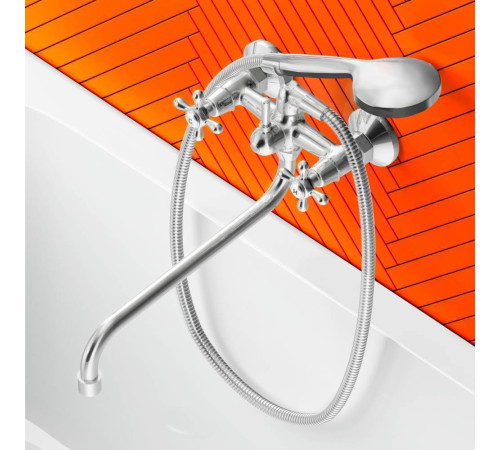 Смеситель для ванны и душа с душевым гарнитуром DORFF Vintage D6095000
