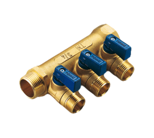 Коллектор Tiemme NINO 3/4 НР/ВР 2 выхода 1/2x16 Eurocone 1820002