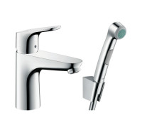Смеситель для раковины Hansgrohe Focus 94 мм с гигиеническим душем 31927000