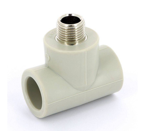 Тройник полипропиленовый FV-Plast 25х1/2х25 мм с наружной резьбой 222526