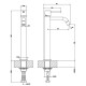 Смеситель для раковины Gessi Emporio Via Tortona на 1 отверстие хром 18604#031