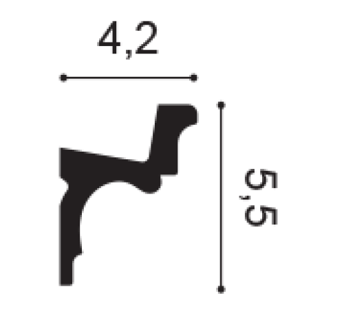 Карниз потолочный Orac Decor New Classics под подсветку C323