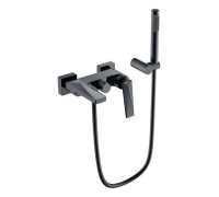 Смеситель для ванны Boheme Venturo с душевым гарнитуром темная сталь 373-SGM
