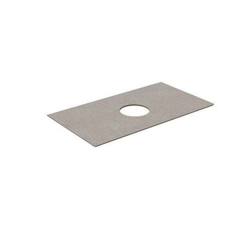 Столешница из керамогранита Kerama Marazzi Magica Риккарди 90 см без отверстия серый матовый MA.1.0.SG519920R/90