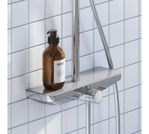 Душевая система AM.PM Merkur со смесителем-полкой хром 940730000