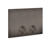 Клавиша смыва Gessi Technical Accessories двойная для инсталляций TECE Black Metal Brushed PVD 54617#707