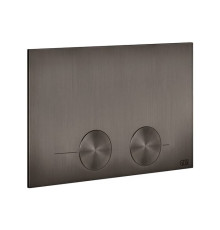 Клавиша смыва Gessi Technical Accessories двойная для инсталляций TECE Black Metal Brushed PVD 54617#707