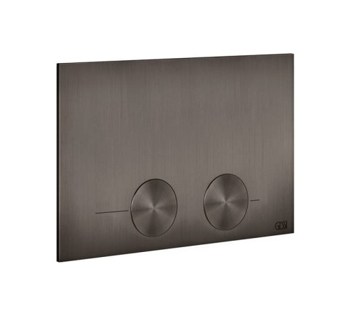 Клавиша смыва Gessi Technical Accessories двойная для инсталляций TECE Black Metal Brushed PVD 54617#707