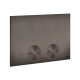 Клавиша смыва Gessi Technical Accessories двойная для инсталляций TECE Black Metal Brushed PVD 54617#707