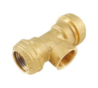 Тройник компрессионный Tiemme 25x3/4x25 ВР 3410028