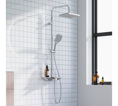 Душевая система AM.PM Merkur со смесителем-полкой хром 940730000