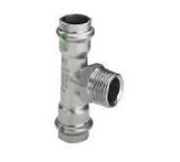 Тройник Viega Sanpress Inox с SC-Contur НР 28x3/4x28 мм нержавеющая сталь 2317.1 445997