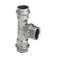 Тройник Viega Sanpress Inox с SC-Contur НР 28x3/4x28 мм нержавеющая сталь 2317.1 445997