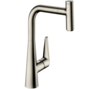 Смеситель для кухни Hansgrohe Talis Select M51 300 с вытяжным изливом 1jet нержавеющая сталь 72821800