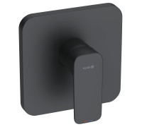 Смеситель для душа Kludi PureStyle на 1 потребитель внешняя монтажная часть черный матовый 406553975