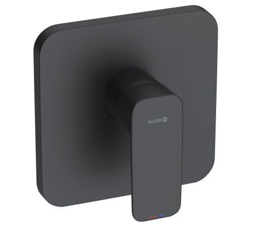 Смеситель для душа Kludi PureStyle на 1 потребитель внешняя монтажная часть черный матовый 406553975