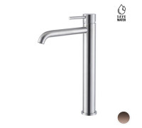 Смеситель для раковины Newform X-STEEL 316 высокий излив 190 мм PVD Brushed pale gold 69615X.59.098