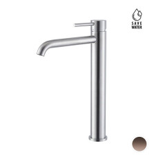 Смеситель для раковины Newform X-STEEL 316 высокий излив 190 мм PVD Brushed pale gold 69615X.59.098