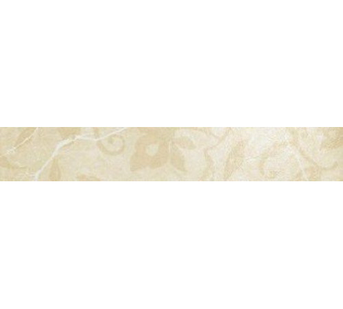 Бордюр керамогранитный Coliseum Сицилия Беж Фашиа Листья 72х450 мм 610090000327