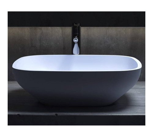 Раковина накладная Salini Gloria 49.5х44.5х15 см S-Stone белая матовая 1102208M