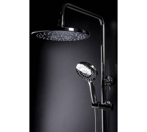 Душевая стойка с верхним душем Boheme Spectre никель браш 458-NB