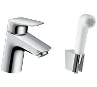 Смеситель для раковины Hansgrohe Logis с гигиеническим душем 71290000