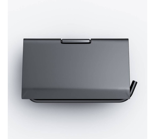 Держатель для туалетной бумаги AM.PM Joy с крышкой черный A84341422