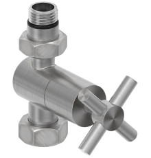 Вентиль регулировки температуры Сунержа прямой крест G 1/2 x G 3/4 сатин брашированный 071-1409-1234