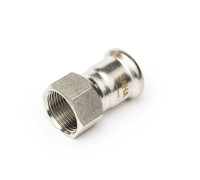 Муфта с накидной гайкой Sanha NiroPress AISI304L 28x1 ВР пресс-ВР 691359M2813
