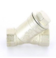 Фильтр косой Uni-Fitt ВВ 1/2 400 мкм с отверстием для пломбировки никелированный 211N2000