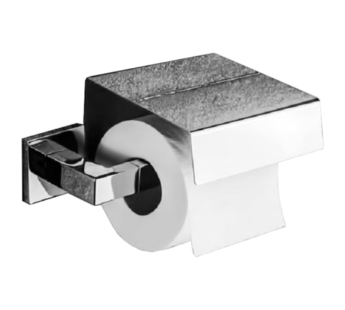 Держатель туалетной бумаги Colombo Design Basic Q с крышкой хром B3791.CR