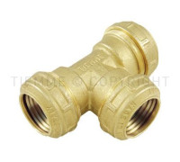 Тройник резьбозажимной Tiemme 40х40х40 мм 3410022